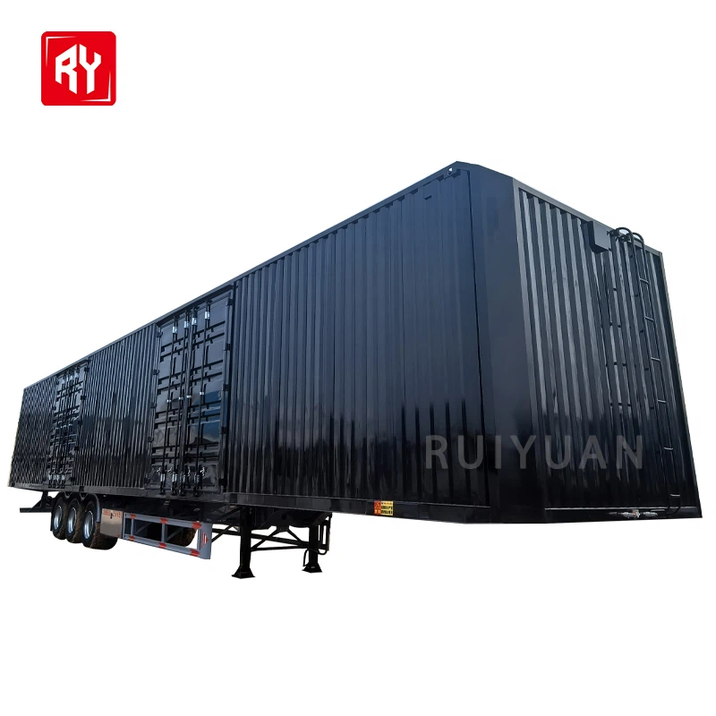 3 차축 드라이 밴 트레일러