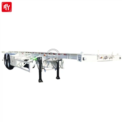 40ft 강철 골격 섀시 트럭 2 차축